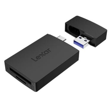 Imagem de Lexar Leitor de cartão MicroSD/SD com slot duplo para iPhone, USB 3.2 Gen 1, leitura de até 255 MB/s, compatível com iPhone 15+, laptop, desktop (LRW360U-BNBNG)