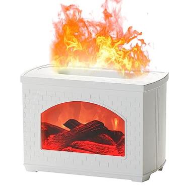 Imagem de Difusor de Óleo Essencial Flame Silencioso 270ml com Alimentação USB Desligamento Automático sem Água Simulação Chama Né