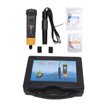 Imagem de aqxreight Medidor Digital de Oxigênio Dissolvido, Sensor de Alta Precisão Com Display LCD Retroiluminado para Lago, Tanque de Peixes, Aquicultura, água Potável