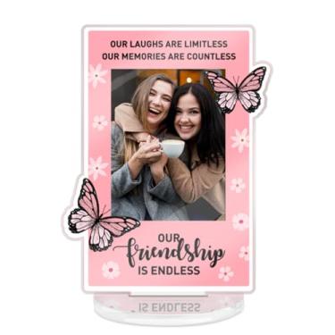 Imagem de Banlai Porta-retrato Polaroid 2 x 7,5 cm, presente de amizade, aniversário e Natal, para melhores amigas, melhor amiga, irmã, tamanho mini porta-retrato Polaroid, Our Friendship Is Endless