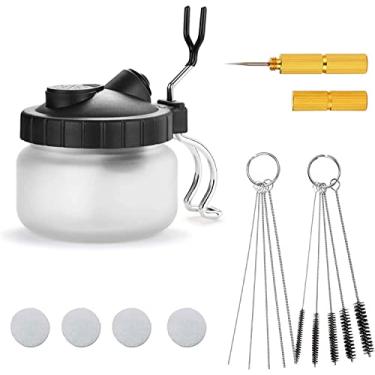 Imagem de Conjunto de Ferramentas Limpeza Wash com Pincel Bico Porta Panelas Vidro Apoio Aplicação Cobre em Aço Inoxidável Recipiente Armazenamento para Manutenção e Reparo