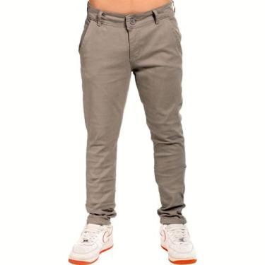 Imagem de Calça Sarja Social Masculino Infantil de Menino Alfaiataria - Ewg Moda