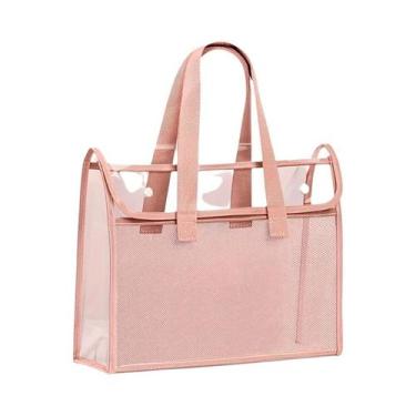 Imagem de Pasta De Arquivo Transparente Em PVC Portátil De Grande Capacidade, Bo