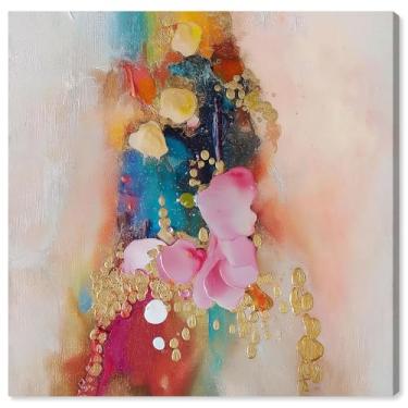 Imagem de Art Remedy Tela Abstrata colorida Explosive Rhythm II, embrulhada em galeria, 30,5 x 30,5 cm