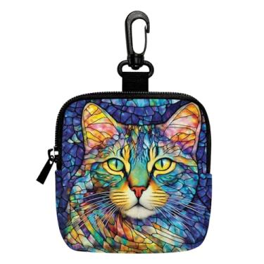 Imagem de Porta-chaves mini porta-moedas, bolsa multifuncional para chaves, porta-cartões, organizador de cabos de dados, bolsa com zíper 3, Multicolorido 00723