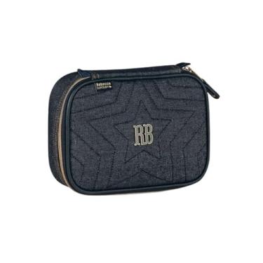 Imagem de Estojo Escolar Box Grande Rebecca Bonbon Feminino Juvenil em Jeans