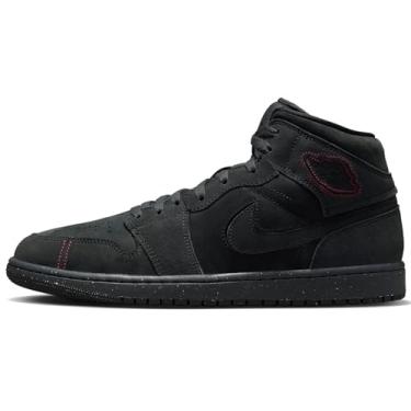 Imagem de Nike Tênis masculino Air Jordan 1 Mid SE, Cinza escuro fumê vermelho preto, 41
