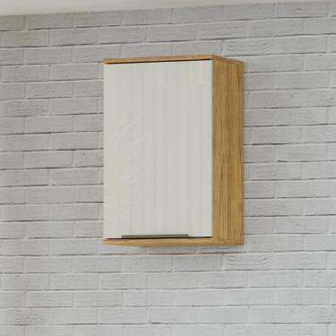 Imagem de Módulo De Cozinha Aéreo Armário 1 Porta 40cm - Verace Marrocos-off White