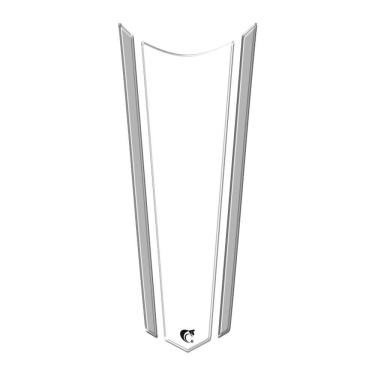 Imagem de Adesivo Faixa Gravata Resinado Tanque Moto Honda Cinza Cinza2