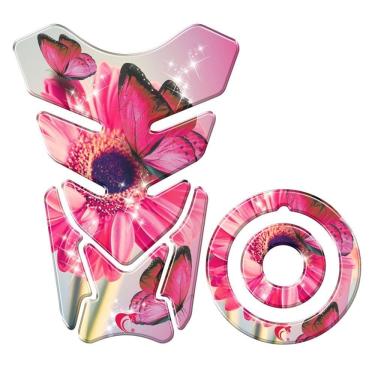 Imagem de Adesivo Protetor Tanque E Bocal Moto Yamaha Rosa