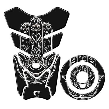 Imagem de Adesivo Protetor Tanque E Bocal Yamaha Cacto Preto