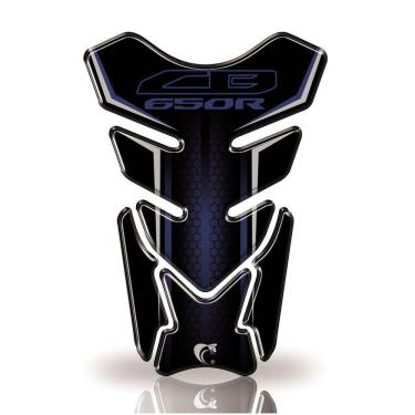 Imagem de Protetor De Tanque Adesivo Cb650R Serve Em Todos Os Anos Preto, Cinza E Vermelho