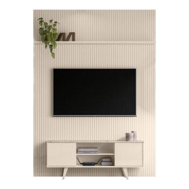 Imagem de Combo Painel De Tv 60 Polegadas + Rack New Panorama - 7 Decor Calacata E Off White