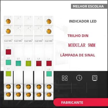Imagem de Luz De Sinalização LED Vermelha Verde Amarela GEYA, Indicador Modular 