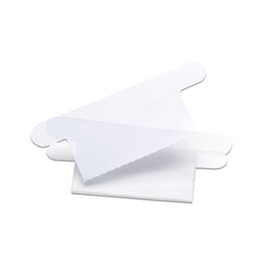 Imagem de Visor Plástico para Pastas Suspensas com Etiqueta Dello com 50 Unidades Branca 80x60mm