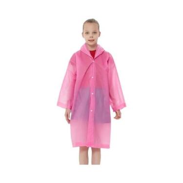Imagem de Capa De Chuva Infantil Impermeável Reutilizável Para Viagem, Equipamen