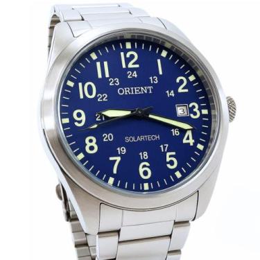 Imagem de Relógio Orient Masculino Solartech Analógico Prateado MBSS1492 D2SX