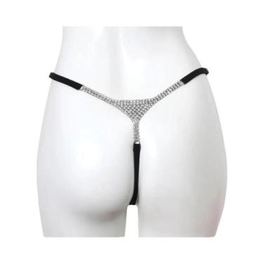 Imagem de Lingerie Feminina Sexy Com Corrente De Strass, Joias De Tecido Para Bi
