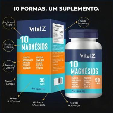 Imagem de 10 MAGNÉSIOS 10 em 1 1800MG por dose CONCENTRADO - Vital Z SUPLEMENTOS
