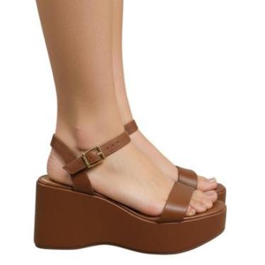 Imagem de Sandália Plataforma Estilo Anabela Feminina Vizzano 6559103-Feminino