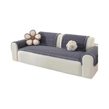 Imagem de Capa De Sofá Antiderrapante Para Todas as Estações, Almofada Diagonal 