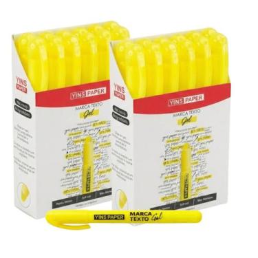 Imagem de Lote 2 Caixas Marca Texto Em Gel Escolar 24 Pecas Yin's - - YINSBRASIL