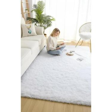 Imagem de 2x Tapete Sala Quarto Peludo 2x1,5m Macio Antiácaro Diversas - Congrat