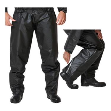 Imagem de Calça De Chuva Motoqueiro Impermeável Pvc Proteção Masculina - Brascam