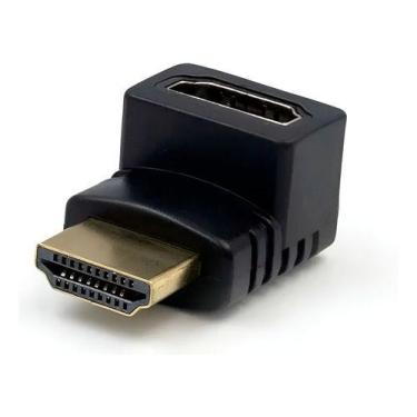 Imagem de Adaptador Hdmi Macho X Hdmi Fêmea 90 - Tebera