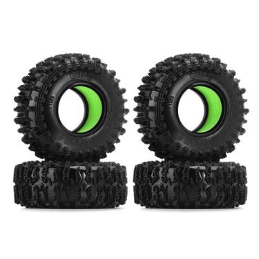 Imagem de Insertos de Pneus Aderentes para SCX24, TRX4M e AX24 (1/18 e 1/24)