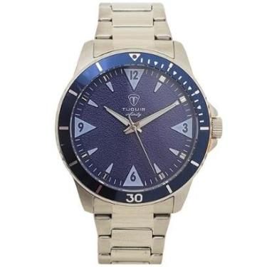 Imagem de Relógio Masculino Tuguir Analógico Infinity TGI37072 Prata e Azul-Masculino
