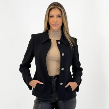 Imagem de Casaco Malise Curto Malha Executive Feminino-Feminino