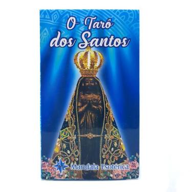 Imagem de Baralho de Tarô dos Santos com Manual Cartas Plastificadas - Mandala