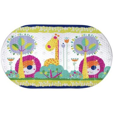 Imagem de Tapete De Banho Infantil Antiderrapante Buba Dino Colorido, Amarelo e 