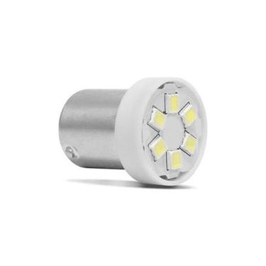 Imagem de Lampada 67 6 Leds Azul 10W 10 Pcs Alto Brilho 1 Polo Pisca Lateral Mei