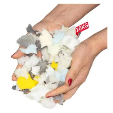 Imagem de Flocos 5Kg de espuma para enchimento de puff grande - Mgonline