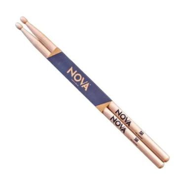 Imagem de Baqueta vic firth nova n5b ponta de madeira par