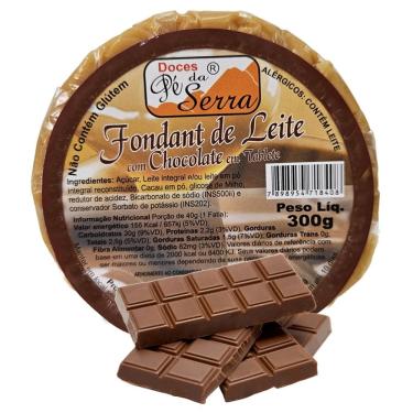Imagem de Doce de Leite com Chocolate Fondant Mineiro em Tablete 300g - Doces Pé da Serra