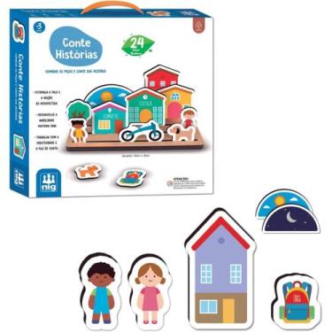 Imagem de Brinquedo Educativo Infantil Conte Histórias Criança Nig