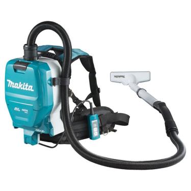 Imagem de Aspirador de Pó Costal Portátil Makita DVC261Z 1,5L HEPA sem Fio 36V com Mangueira Tubo e Bocal
