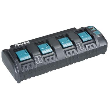 Imagem de Carregador de Bateria DC18SF 196425-5 com 4 Portas Recarga Rápida Simultânea 220V Makita