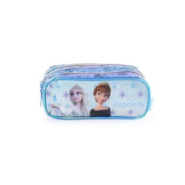 Imagem de Estojo Escolar Feminino com 3 Compartimentos  Frozen - Bagaggio, U