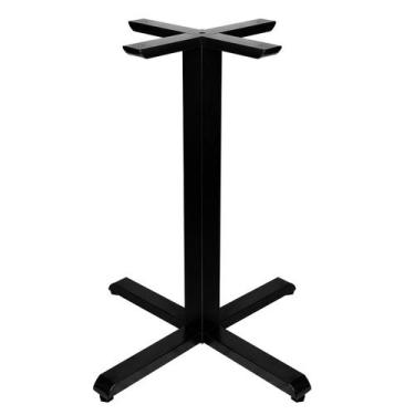Imagem de Base de Mesa Para Tampos de Madeira Pedra Vidro 80 cm Onix - Loja da I