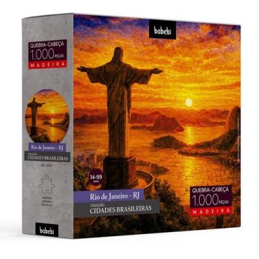 Imagem de Quebra - Cabeça Em Madeira Rio De Janeiro 1000 Peças Babebi