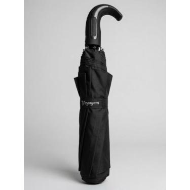 Imagem de Guarda Chuva Automático Luxo Original Voyagem 9027, Preto, Branco