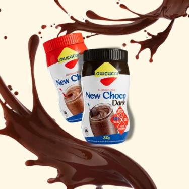 Imagem de kit com 2 Achocolatados Lowçucar Sabores Variados New Choco e New Choc