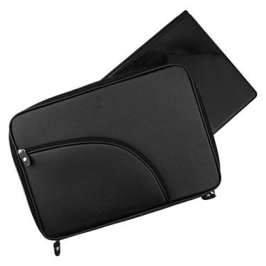 Imagem de Bolsa / Pasta Porta Notebook Case Protetora Office Designer Cor:Preto,