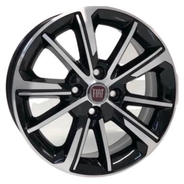 Imagem de Kit 4 Rodas Aro 15x6 Fiat Cronos Precision 4x98 bd Zk-875