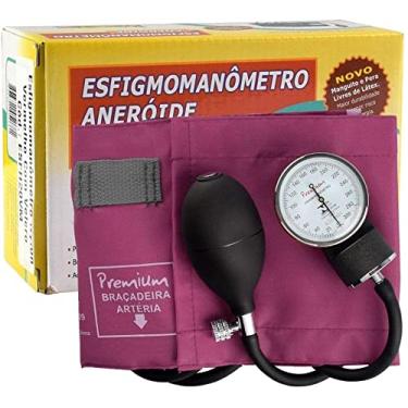 Imagem de Aparelho De Medir Pressão Esfigmomanômetro Premium Cores (Vinho)
