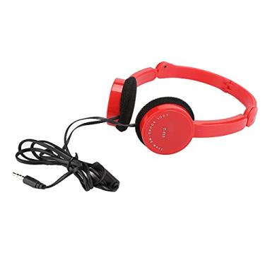 Imagem de Fone de ouvido infantil, fone de ouvido com cabo em forma de macarrão para smartphone(vermelho)